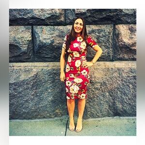 ASOS Floral Midi Dress - WORN ONCE 2 A WEDDING